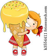 Girl with Ice Cream Girl with Ice Cream