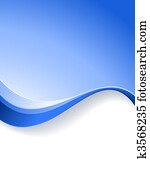 Blue wave background template Blue wave background template