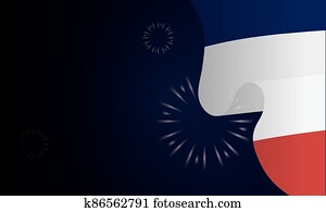 france flag with fireworks of happy bastille day vector design france flag with fireworks of happy bastille day vector design