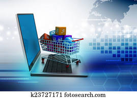 Internet and Online Shopping Concept Internet and Online Shopping Concept