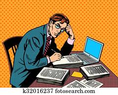 schriftsteller, redakteur, journalist, akademisch, thesis, papier, laptop schriftsteller, redakteur, journalist, akademisch, thesis, papier, laptop