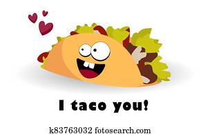 Taco character. Mexican food. Funny tacos with eyes. illustration. Postcard or poster fast food, street food. Taco character. Mexican food. Funny tacos with eyes. illustration. Postcard or poster fast food, street food.