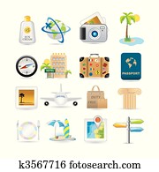 Travel icon set Travel icon set