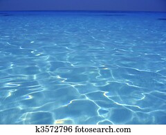 Caribbean sea blue turquoise water in Cancun
