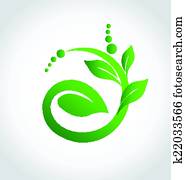 Healthy plant ecology icon logo Healthy plant ecology icon logo