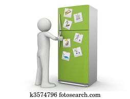 Lifestyle collection - Photos on refrigerator Lifestyle collection - Photos on refrigerator
