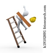 3d, עובד, לפול, מ, סולם