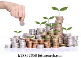 depósito, seu, orçamento, para, investimento