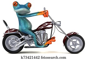 Fun frog - 3D Illustration Fun frog - 3D Illustration