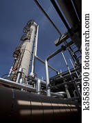 Gas Compressor Plant Tower and Piping