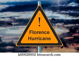 Hurricane Florence concept, 3D rendering Hurricane Florence concept, 3D rendering