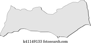 mapa, -, faro, (portugal)