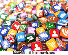 Software. Smartphone or mobile phone app icons background. Software. Smartphone or mobile phone app icons background.
