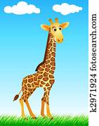 Funny giraffe cartoon Funny giraffe cartoon