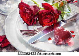 ort setzen, für, valentines tag ort setzen, für, valentines tag