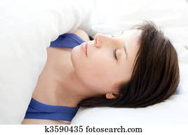 Portrait of a beautiful woman sleeping