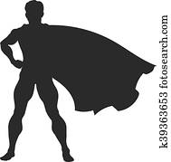 Silhouette Superhero Silhouette Superhero