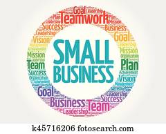 Small Business circle word cloud Small Business circle word cloud