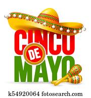 Cinco de Mayo holiday celebration Clipart | k5593635 | Fotosearch