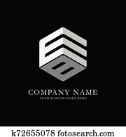 eb, sechseck, logo, design, inspiration eb, sechseck, logo, design, inspiration