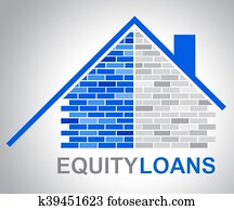 Equity Loans Shows House Bank Loan Funding