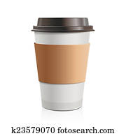 Paper cup with cup holder Paper cup with cup holder