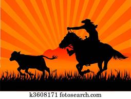 Riding cowboy Riding cowboy