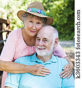 Senior Couple In Love