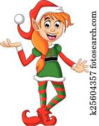 Christmas elf posing Christmas elf posing