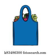 Grocery bag icon