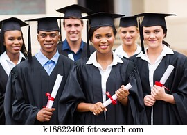 multiracial graduates