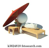 3d, קטן, אנשים, -, נוח, ב, a, טרקלין של צ'איס