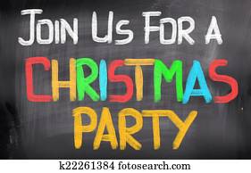 Join Us For A Christmas Party Concept Join Us For A Christmas Party Concept
