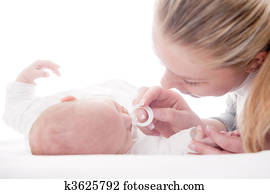 Mom and the baby Mom and the baby