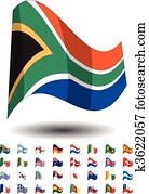 países, banderas, iconos