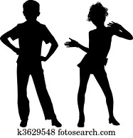 Silhouette small friends Silhouette small friends