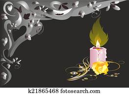 single candle, single candle,