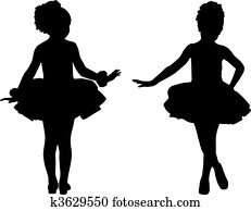 צללית, קטן, רקדניות בלט