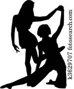 실루엣, 발레리나