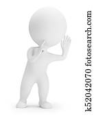 3d small people - eavesdropping 3d small people - eavesdropping