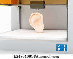 3d, הדפס, heman, אוזן