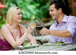 Couple Having Meal