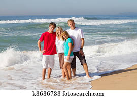 familia feliz, retrato