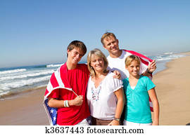 happy  american family