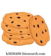 שוקולד, cookies.