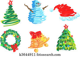 christmas design elements set christmas design elements set