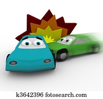 Crash - Two Cars in Accident Crash - Two Cars in Accident