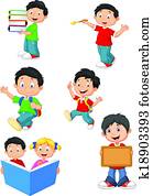 feliz, colegiales, caricatura, colle