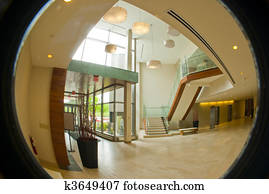 kreisrunder, bürolobby