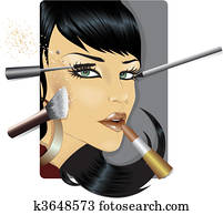 Vector illustration of a fashion mo Vector illustration of a fashion mo